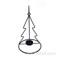 Soporte de luz de té de árbol de Navidad negro